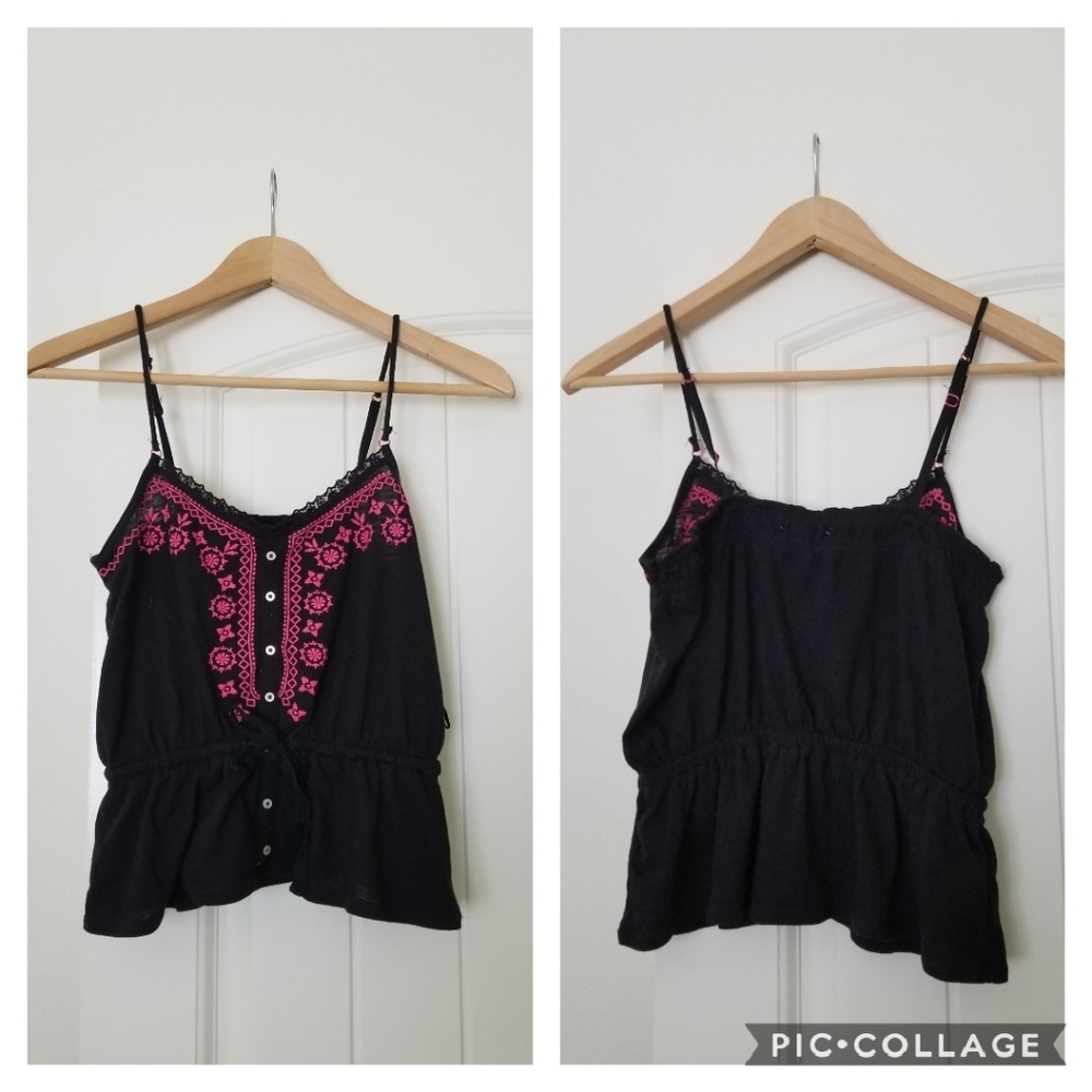 Embroidered tank top